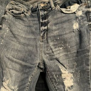 Bleach splash skinny fit